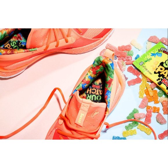 Under Armour Curry 7 Sour Patch Kids Basketball Peach 3021258-603 Men\'s Sz 11.5 main image 9